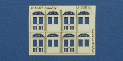 M 20-51c N gauge kit of 4 double doors with round transom type 3